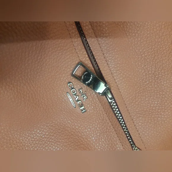 COACH 34340 PRAIRIE SATCHEL PEBBLE LEATHER Crossbody BAG In Coral - Picture 10 of 15